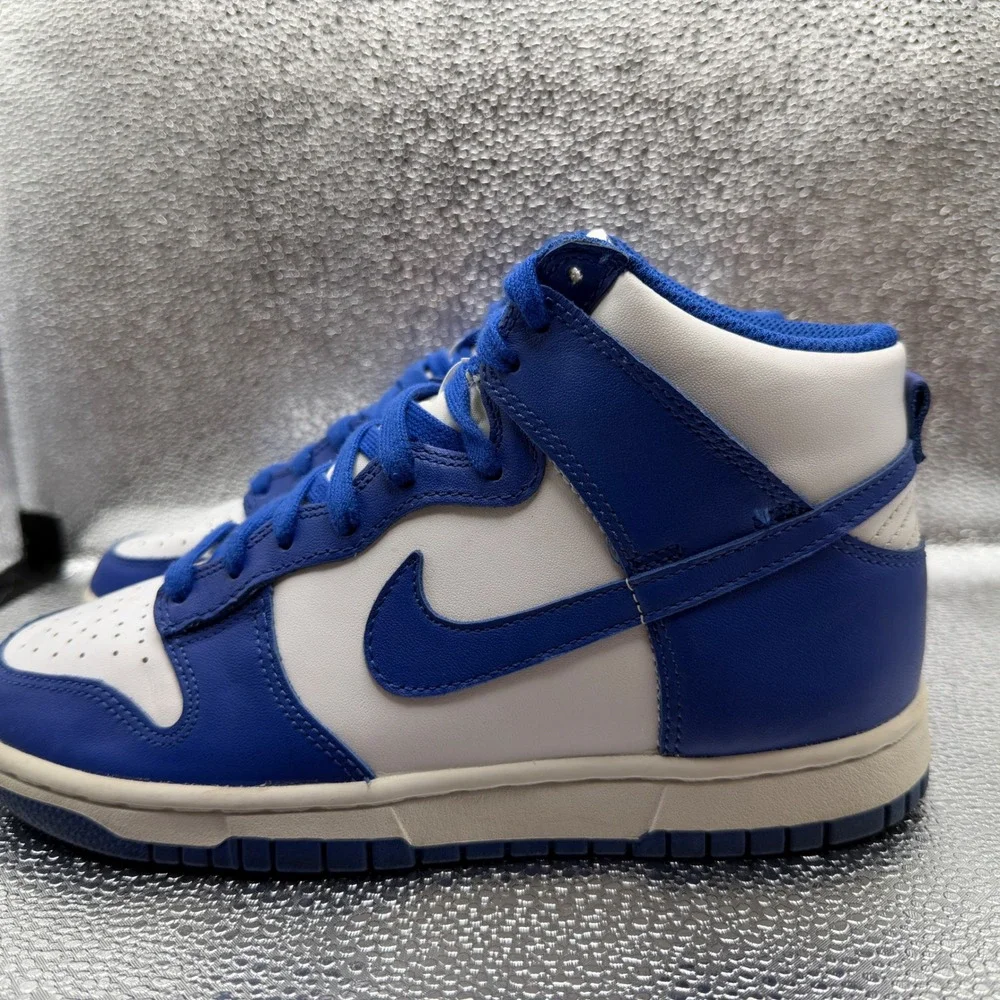 Size 6.5 Nike Dunk High Kentucky Mens Blue Excellent DD1399-102 White Game Royal